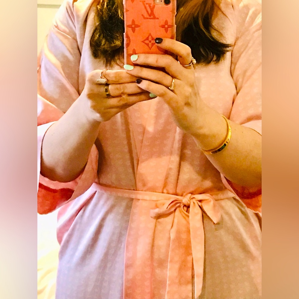 Vintage Designer Christian Dior Monogram Robe